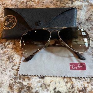 Ray Ban 3025 Aviator Brown Gradient & Gold